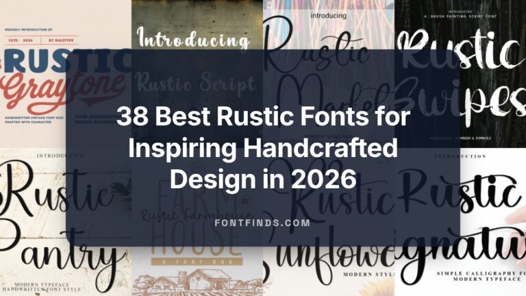 38 Best Rustic Fonts for Inspiring Handcrafted Design in 2026