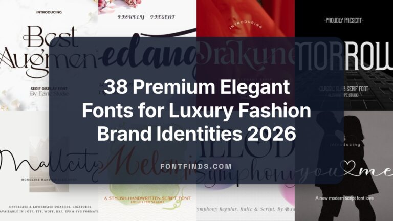 38 Premium Elegant Fonts for Luxury Fashion Brand Identities 2026