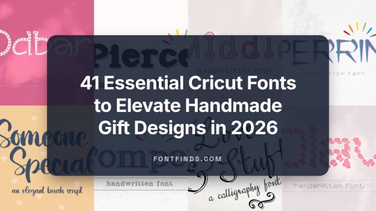 41 Essential Cricut Fonts to Elevate Handmade Gift Designs in 2026
