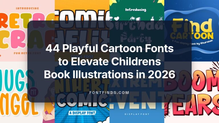 44 Playful Cartoon Fonts to Elevate Childrens Book Illustrations in 2026