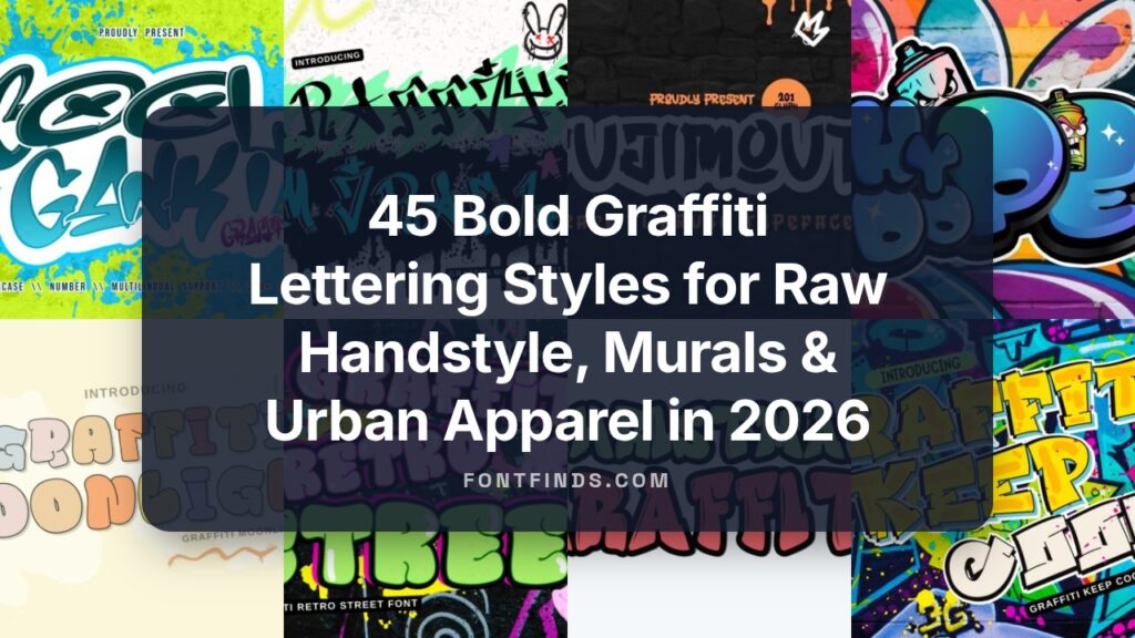 45 Bold Graffiti Lettering Styles for Raw Handstyle, Murals & Urban ...