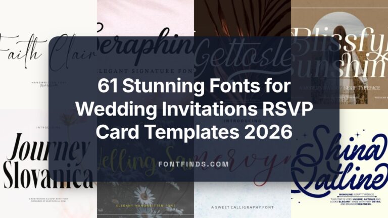 61 Stunning Fonts for Wedding Invitations RSVP Card Templates 2026