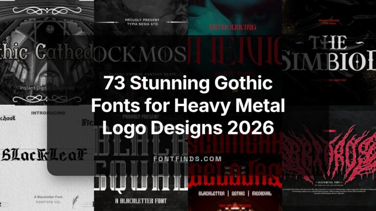73 Stunning Gothic Fonts for Heavy Metal Logo Designs 2026