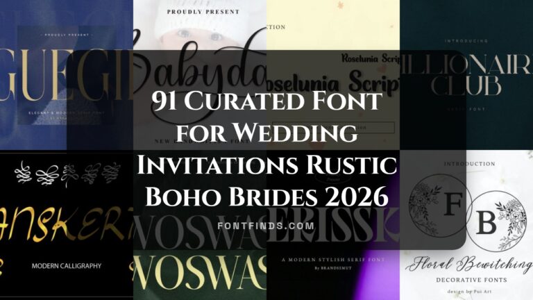91 Curated Font for Wedding Invitations Rustic Boho Brides 2026