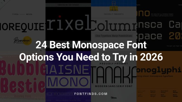 24 Best Monospace Font Options You Need to Try in 2026