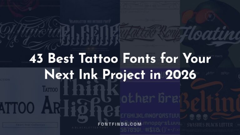 43 Best Tattoo Fonts for Your Next Ink Project in 2026