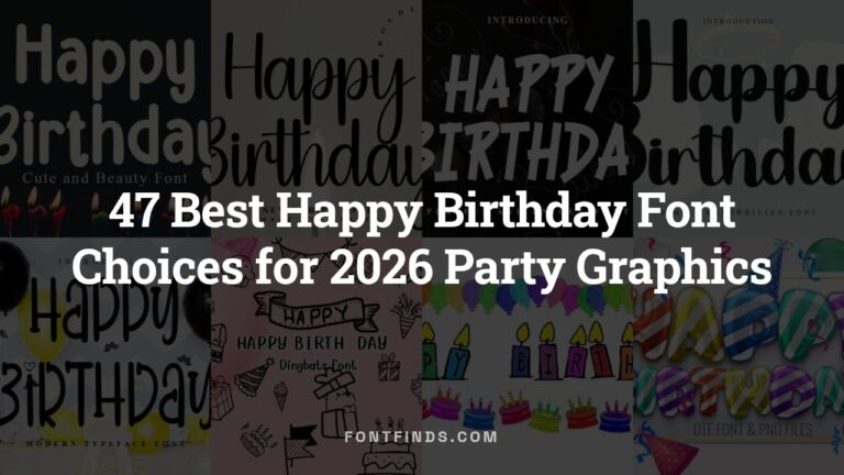47 Best Happy Birthday Font Choices for 2026 Party Graphics