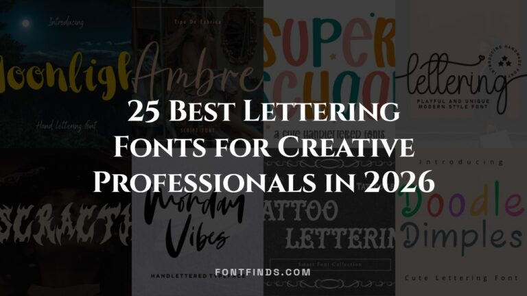 25 Best Lettering Fonts for Creative Professionals in 2026