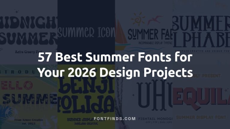 57 Best Summer Fonts for Your 2026 Design Projects