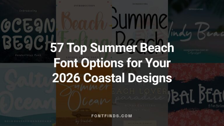 57 Top Summer Beach Font  Options for Your 2026 Coastal Designs