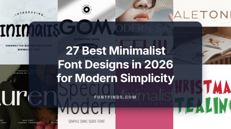 27 Best Minimalist Font Designs in 2026 for Modern Simplicity