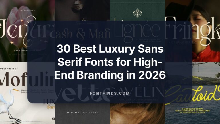 30 Best Luxury Sans Serif Fonts for High-End Branding in 2026