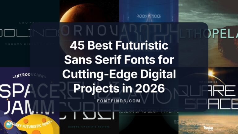 45 Best Futuristic Sans Serif Fonts for Cutting-Edge Digital Projects in 2026
