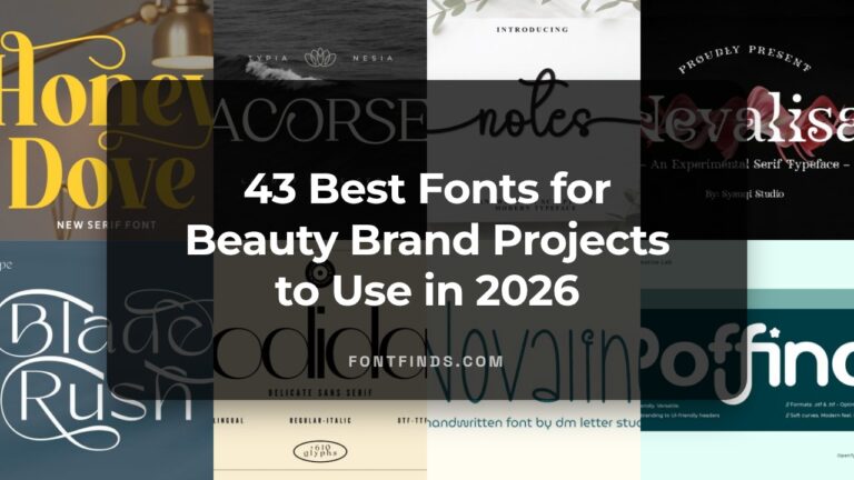 43 Best Fonts for Beauty Brand Projects to Use in 2026