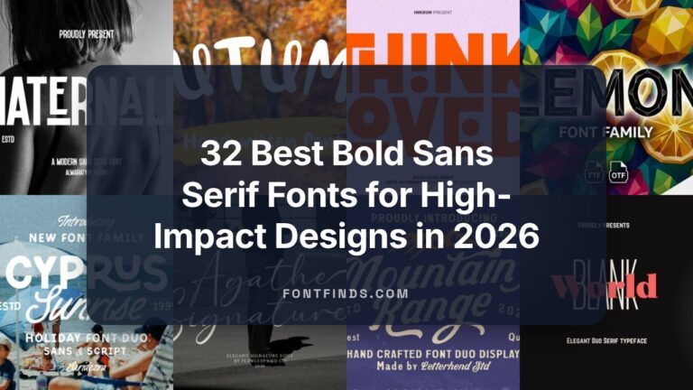 32 Best Bold Sans Serif Fonts for High-Impact Designs in 2026