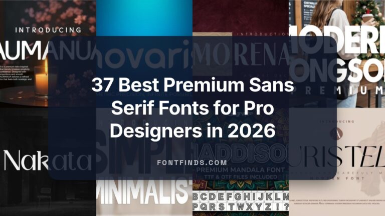 37 Best Premium Sans Serif Fonts for Pro Designers in 2026