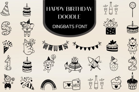 Happy Birthday Doodle