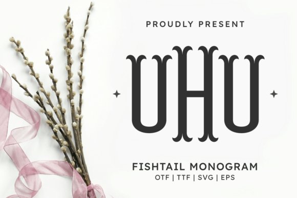 Fishtail Monogram Regular Font