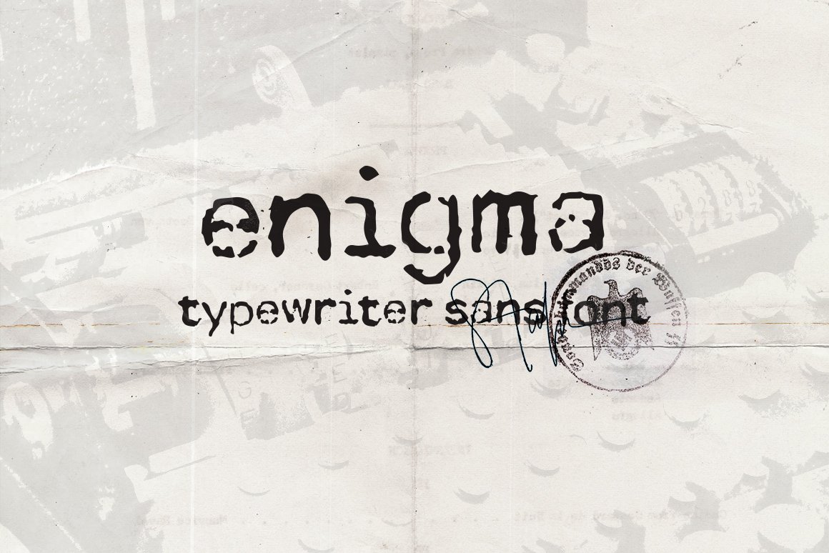 Enigma Typewriter Sans