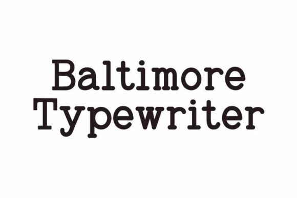 Baltimore Typewriter Pack