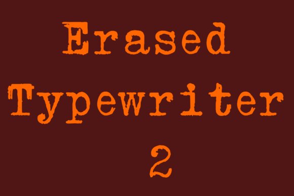 Erased Typewriter 2