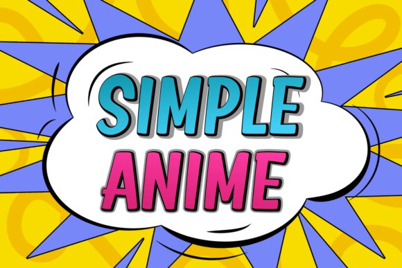 Simple Anime Font