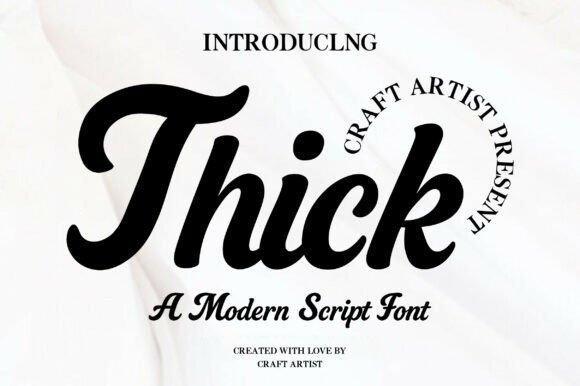 Thick Font