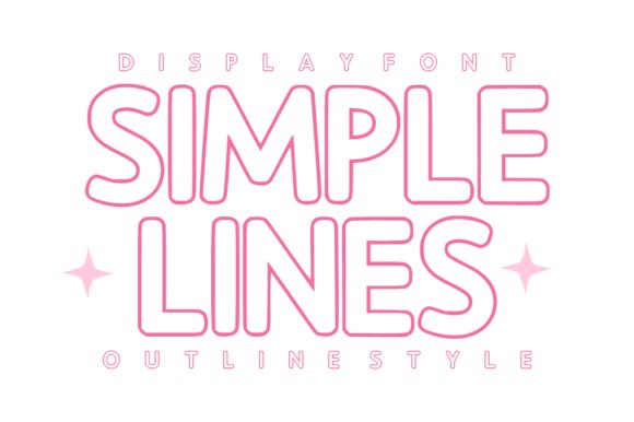 Simple Lines Font