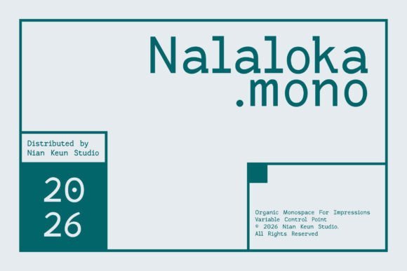 Nalaloka Mono Monospace Font