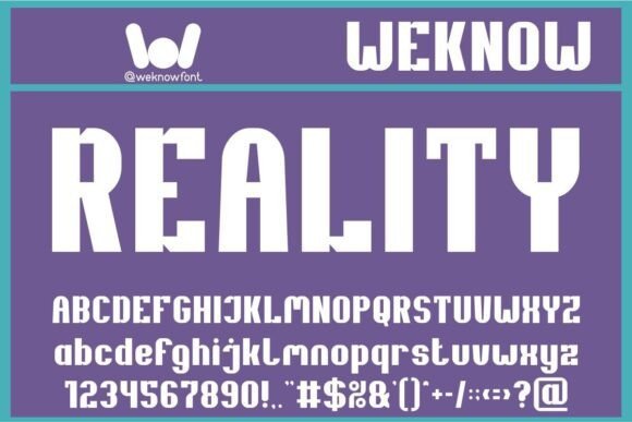 Reality Font