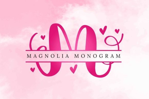 Magnolia Monogram Font