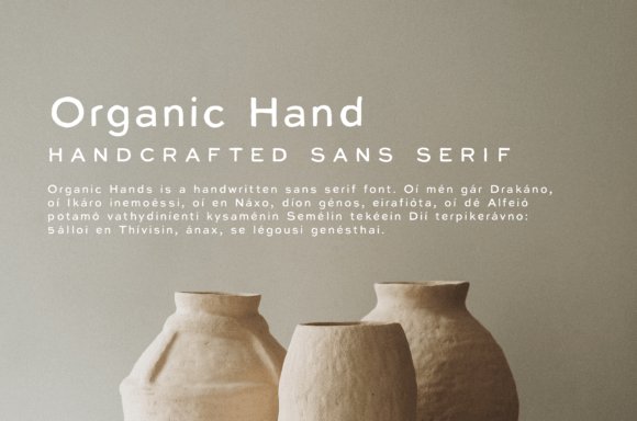 Organic Hand Font