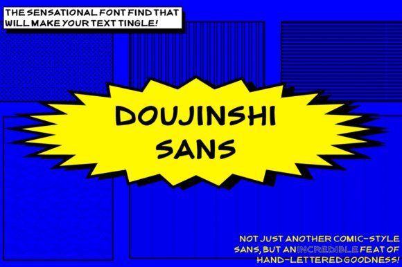 Doujinshi Sans - Bold Italic Font