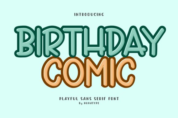 Birthday Comic Font
