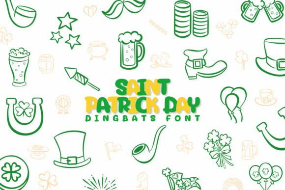 Saint Patrick Day Dingbats Font