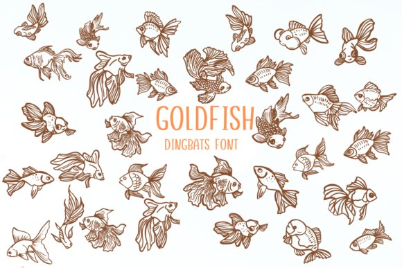 Gold Fish Dingbats Font