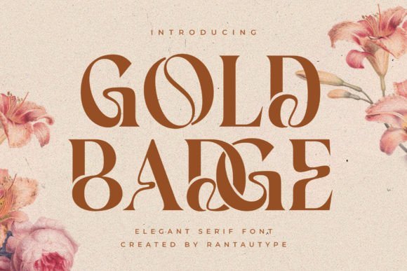 Gold Badge Serif Font