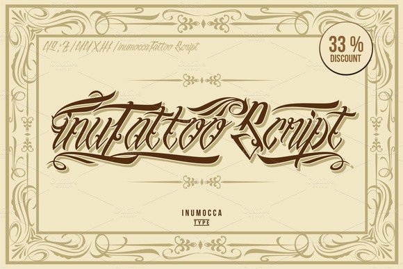InuTattoo Script Font