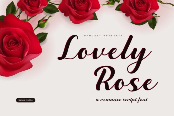Lovely Rose Font - Instagram post font