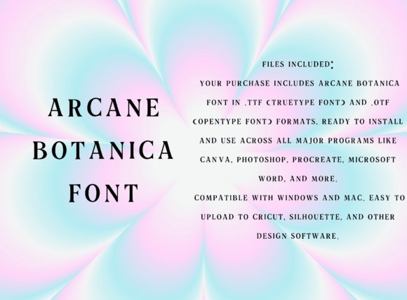 Arcane Botanica Font