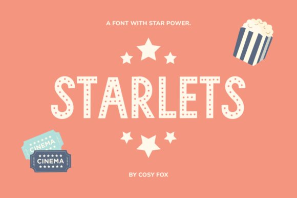 Starlets - Instagram post font