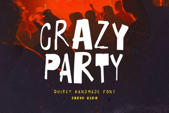 Crazy Party Font - Instagram post font