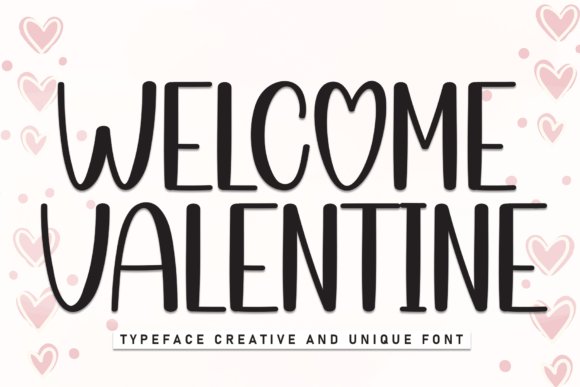 Welcome Valentine Font - Instagram post font
