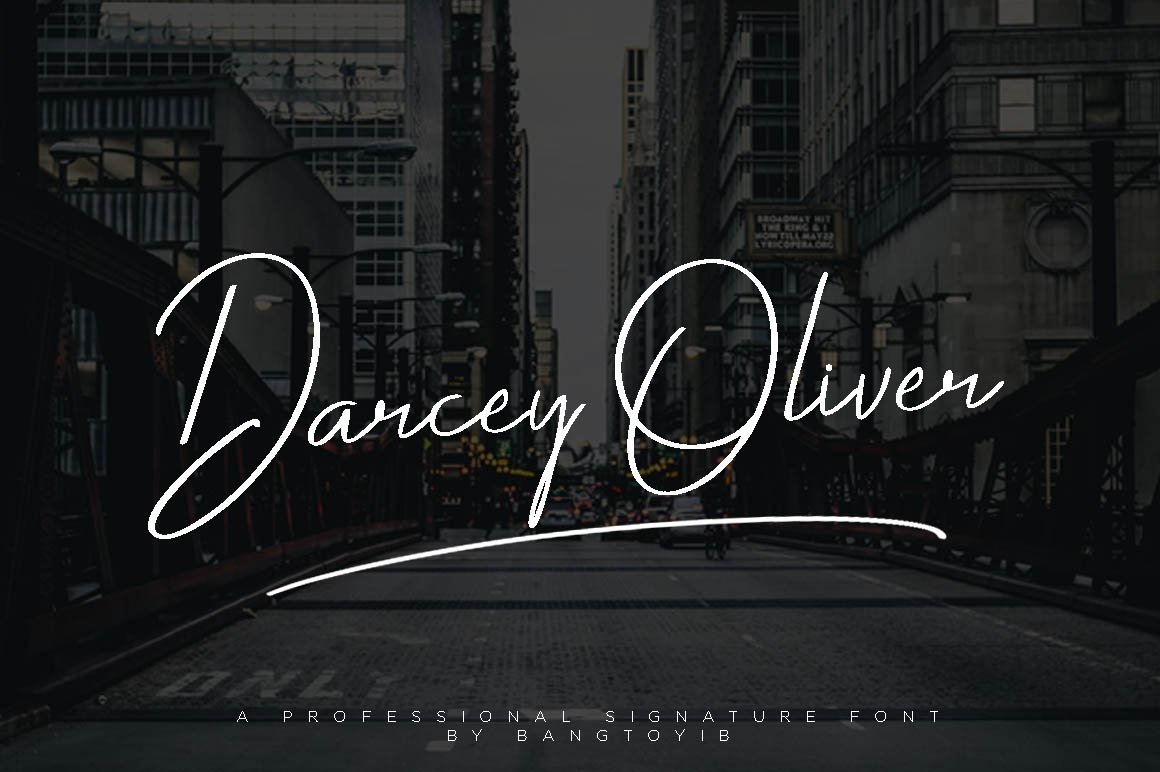Darcey Oliver - Instagram post font