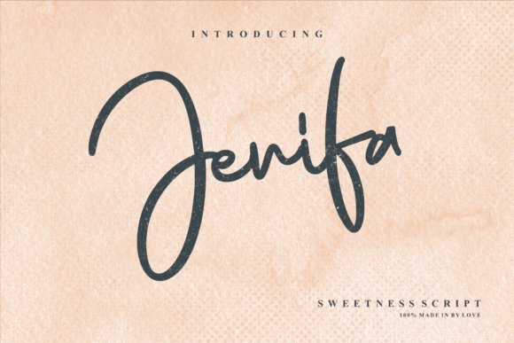 Jenifa Font - Feminine Script Fonts