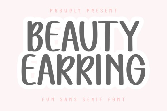 Beauty Earring Font