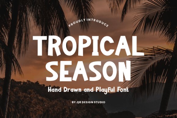 Tropical Season Sans Serif Font - tropical fonts