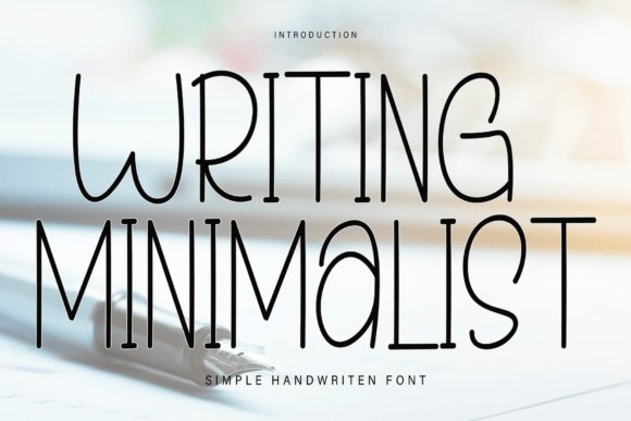 Writing Minimalist Font