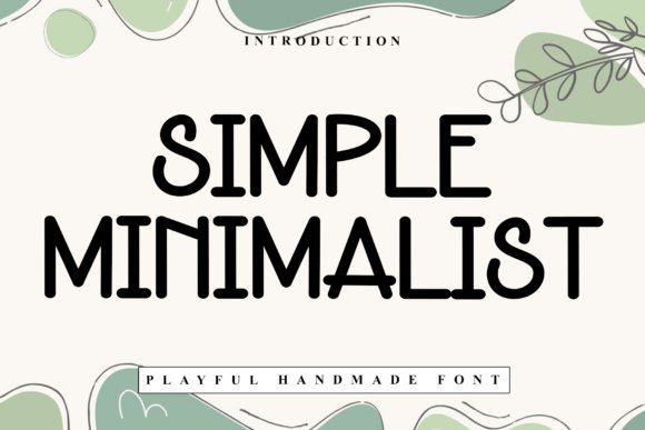 Simple Minimalist Font
