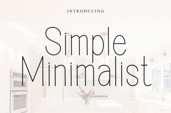 Simple Minimalist Font